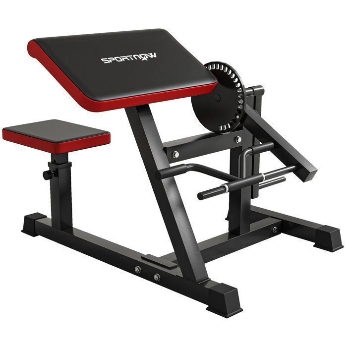 Machine Biceps Triceps Curlbank-Banc de curl -HJKJYX-Siège à cinq positions de réglage-Charge maximale Jusqu’à 60kg