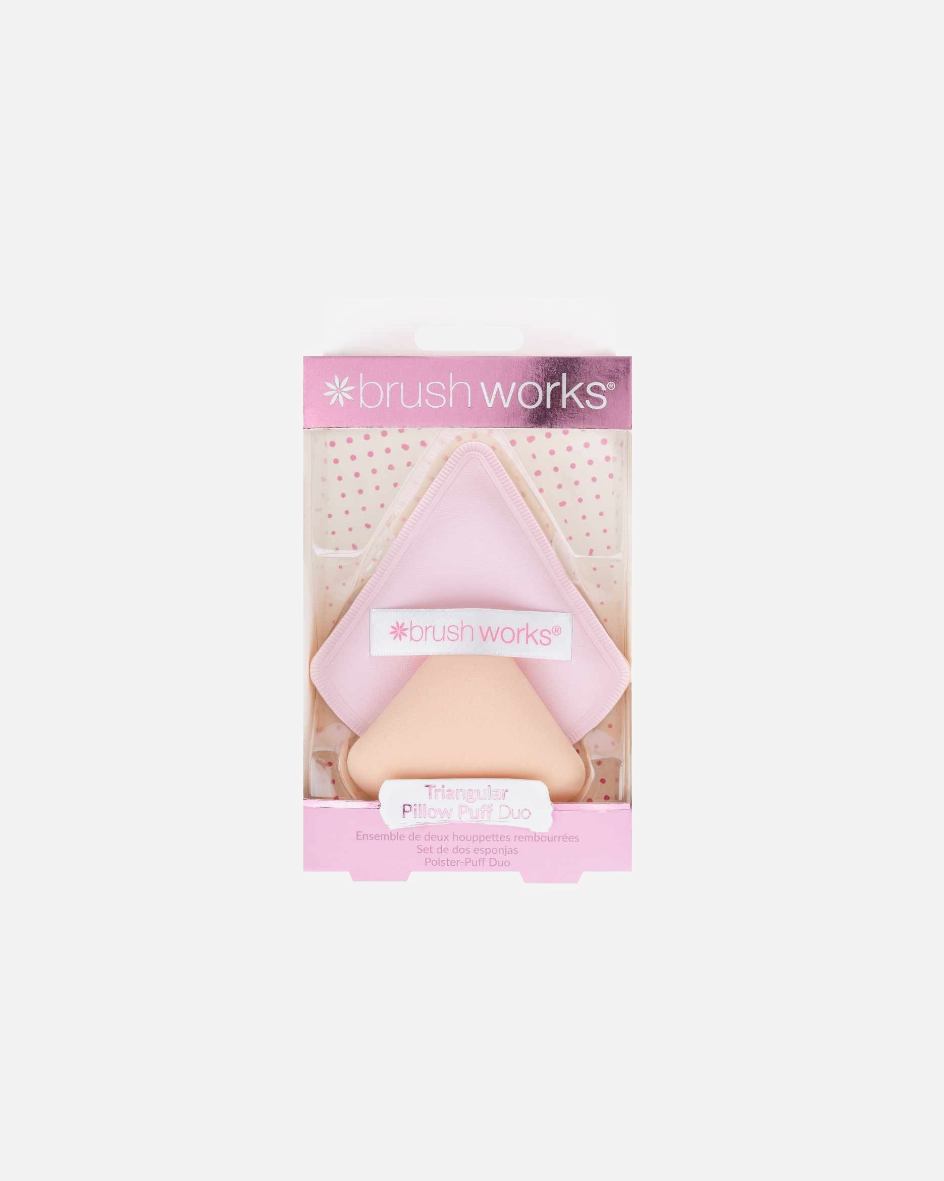 Brushworks Duo Eponges Triangulaires pour texture liquide et crème