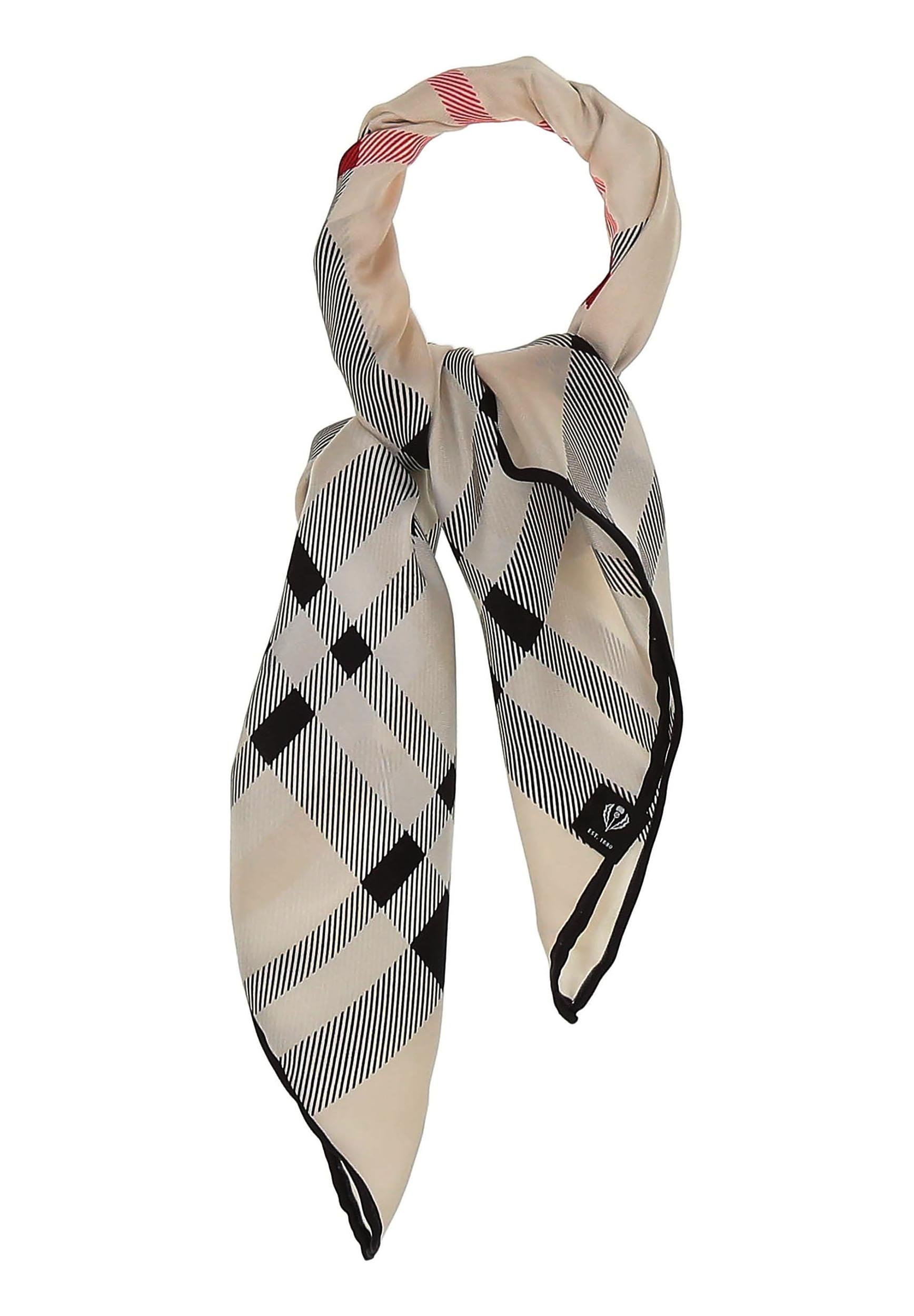 FRAAS PLAID KARO NICKI - Foulard - crème au beurre