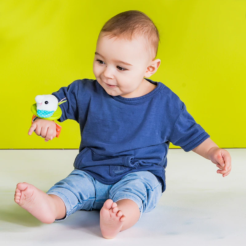 Bright Starts Wrist Pals speelgoed polsrammelaar met bijtring
