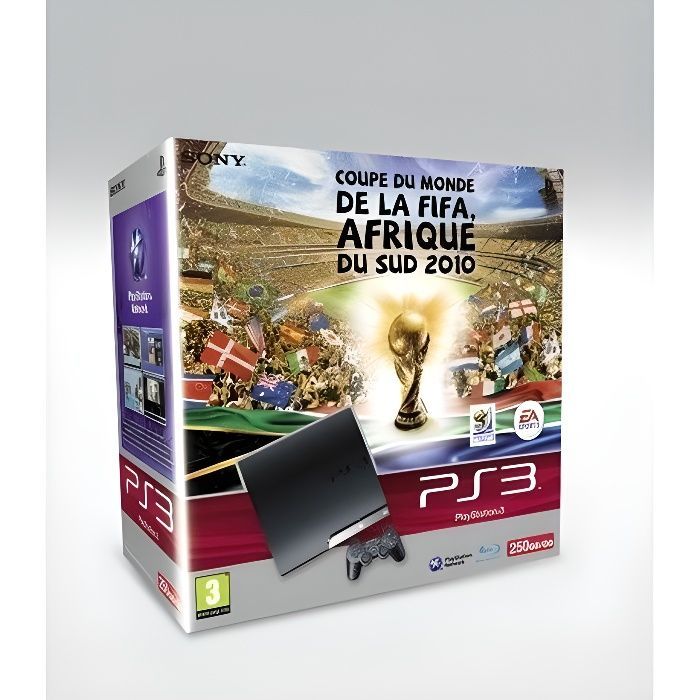 PS3-bundel - FIFA - Wereldkampioenschap Afrika - 250 GB - Zwart
