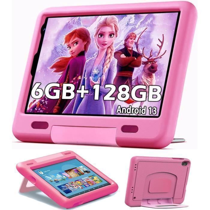 Tablet per bambini - Android - 8 pollici - 6 GB di RAM - 128 GB di memoria - Rosa