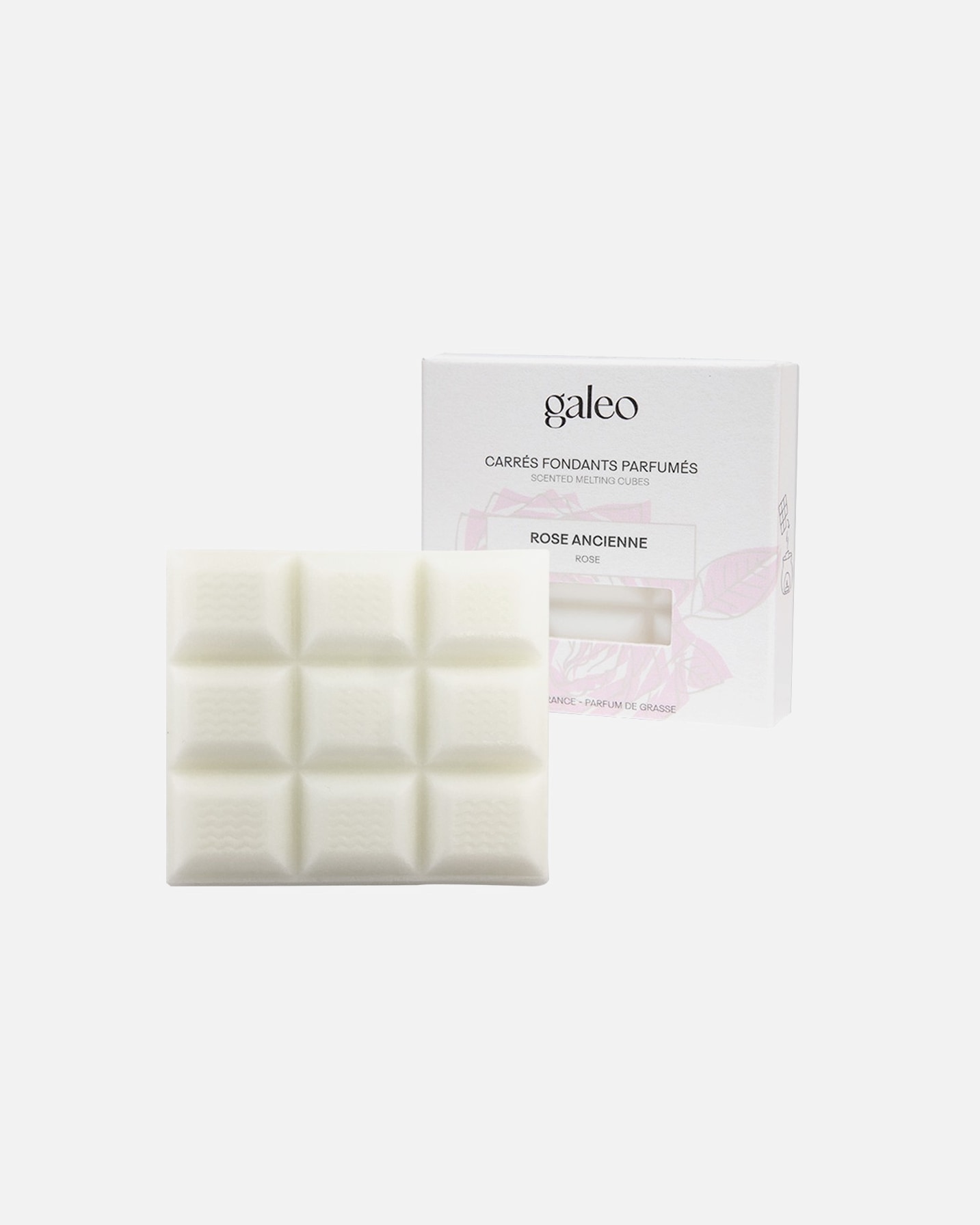 Galeo Carrés fondants parfumés rose ancienne
