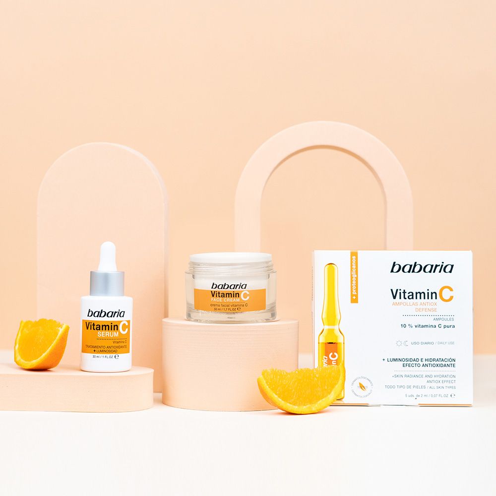 Vitamino C veido kremas su antioksidaciniu poveikiu, spindesys Drėkinamieji veido kremai