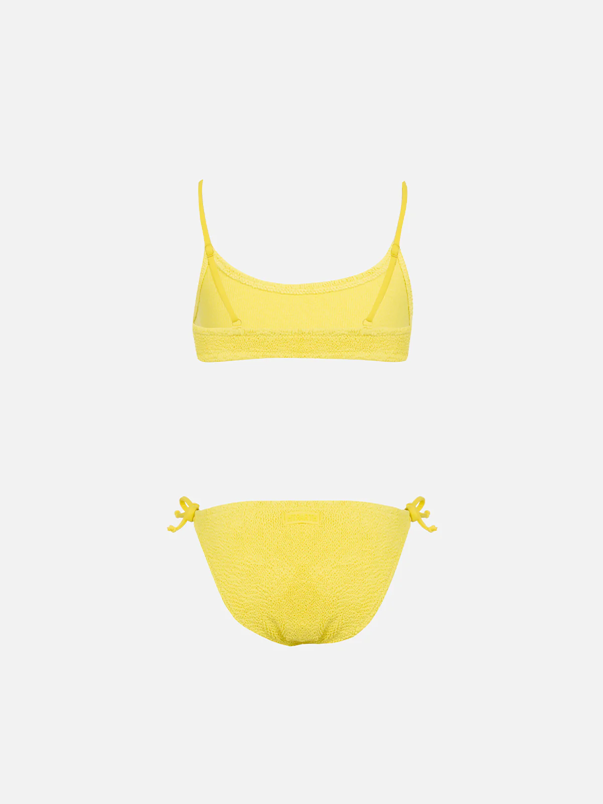 Bikini a bralette da bambina giallo pallido Jaiden