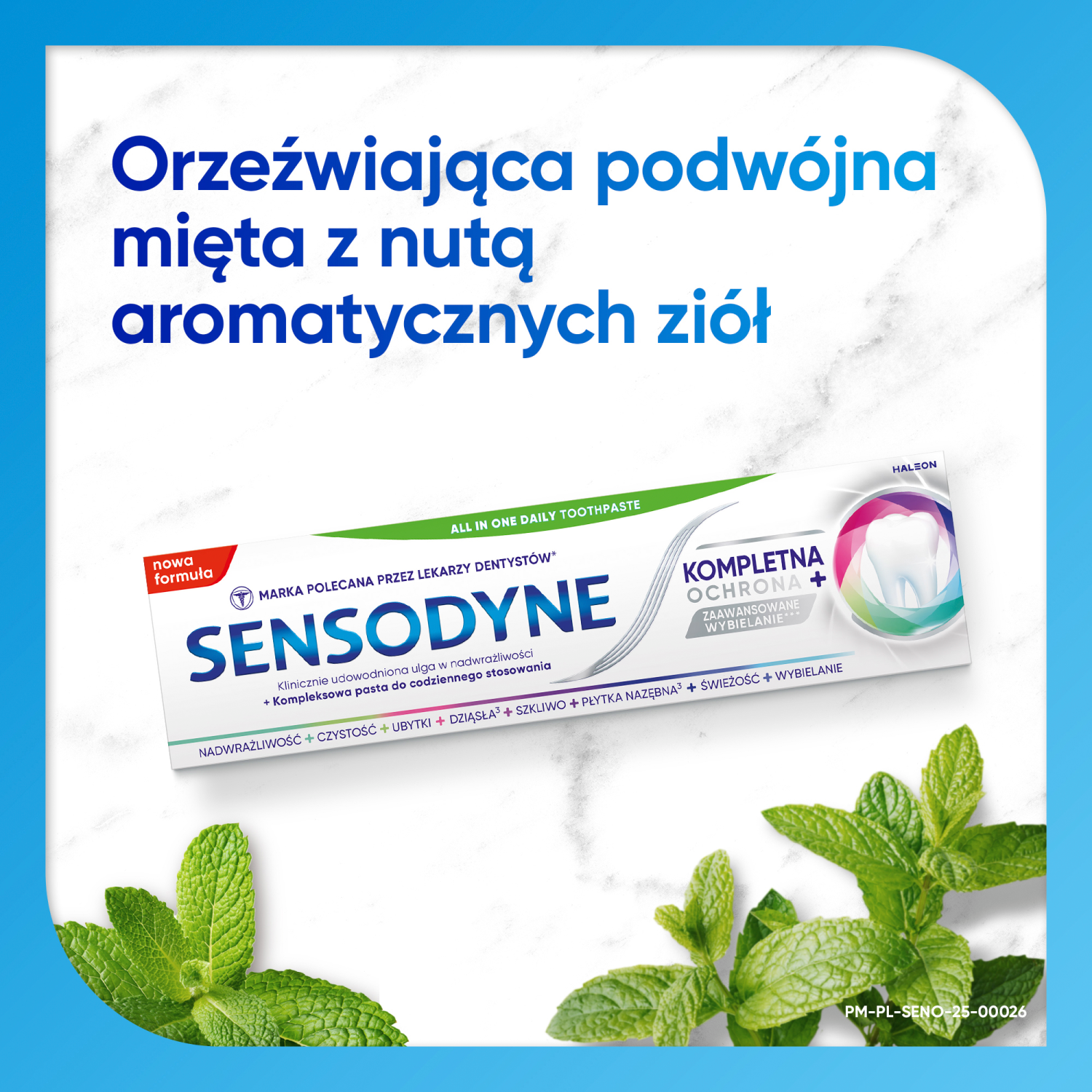 Sensodyne Complete Protect -valkaiseva hammasharja