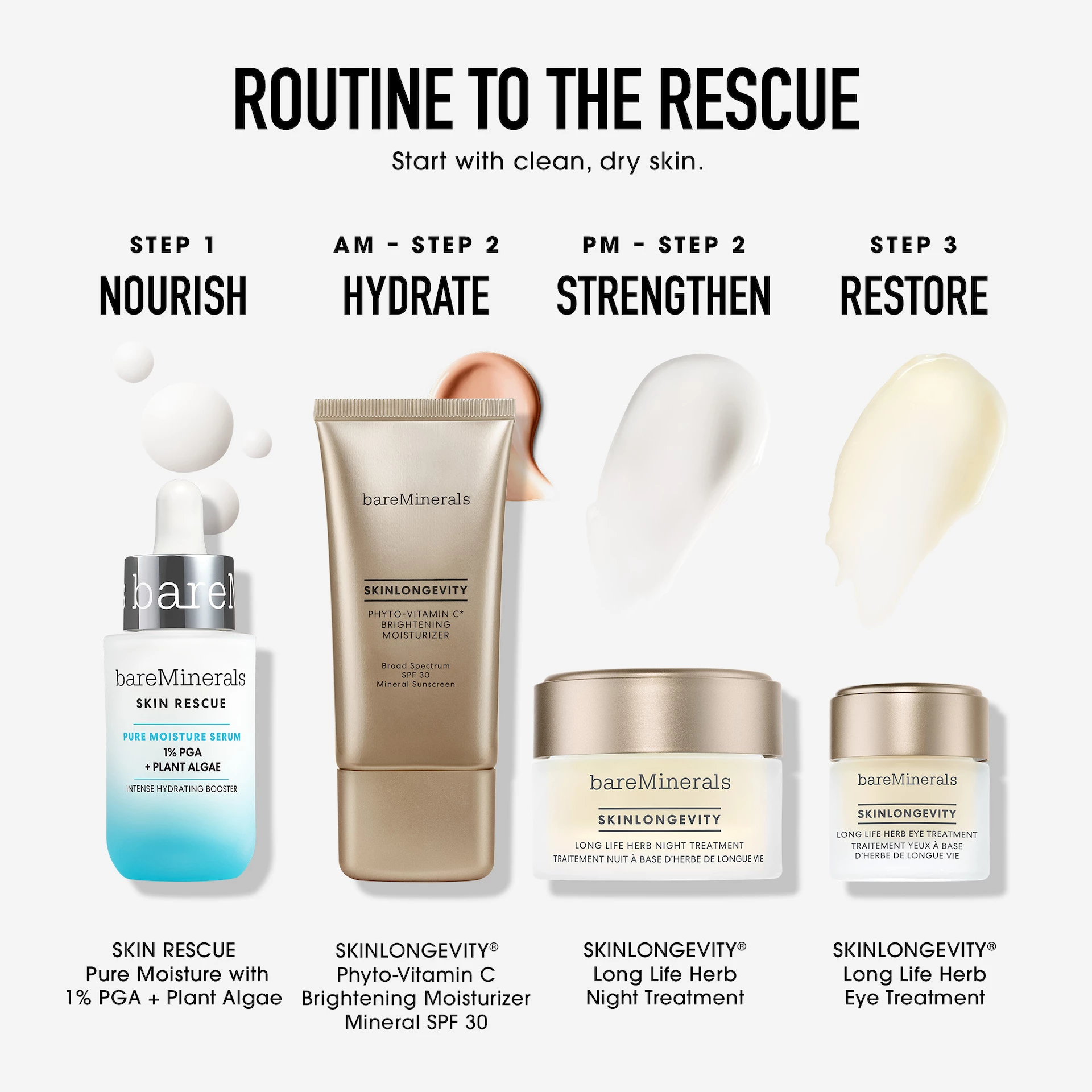 Ser hidratant Skin Rescue Pure Moisture 30 ml - bareMinerals