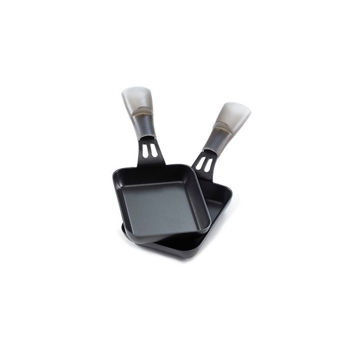 LAGRANGE Transparence Minéral Raclette Grill para 8 pessoas - 1000W - Cinza Pérola - Revestimento antiaderente