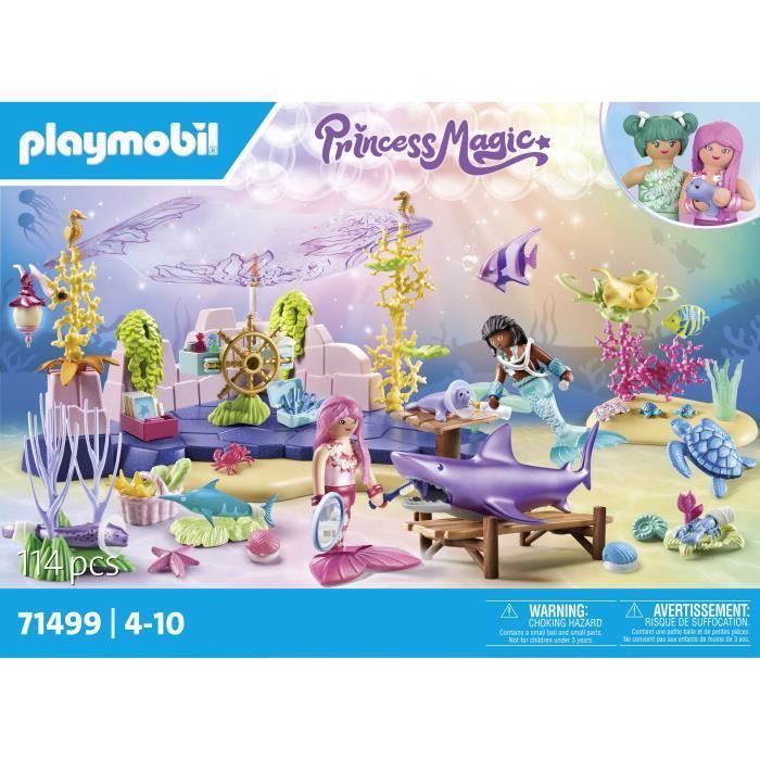 PLAYMOBIL 71499 Centre de soin des sirènes pour animaux
