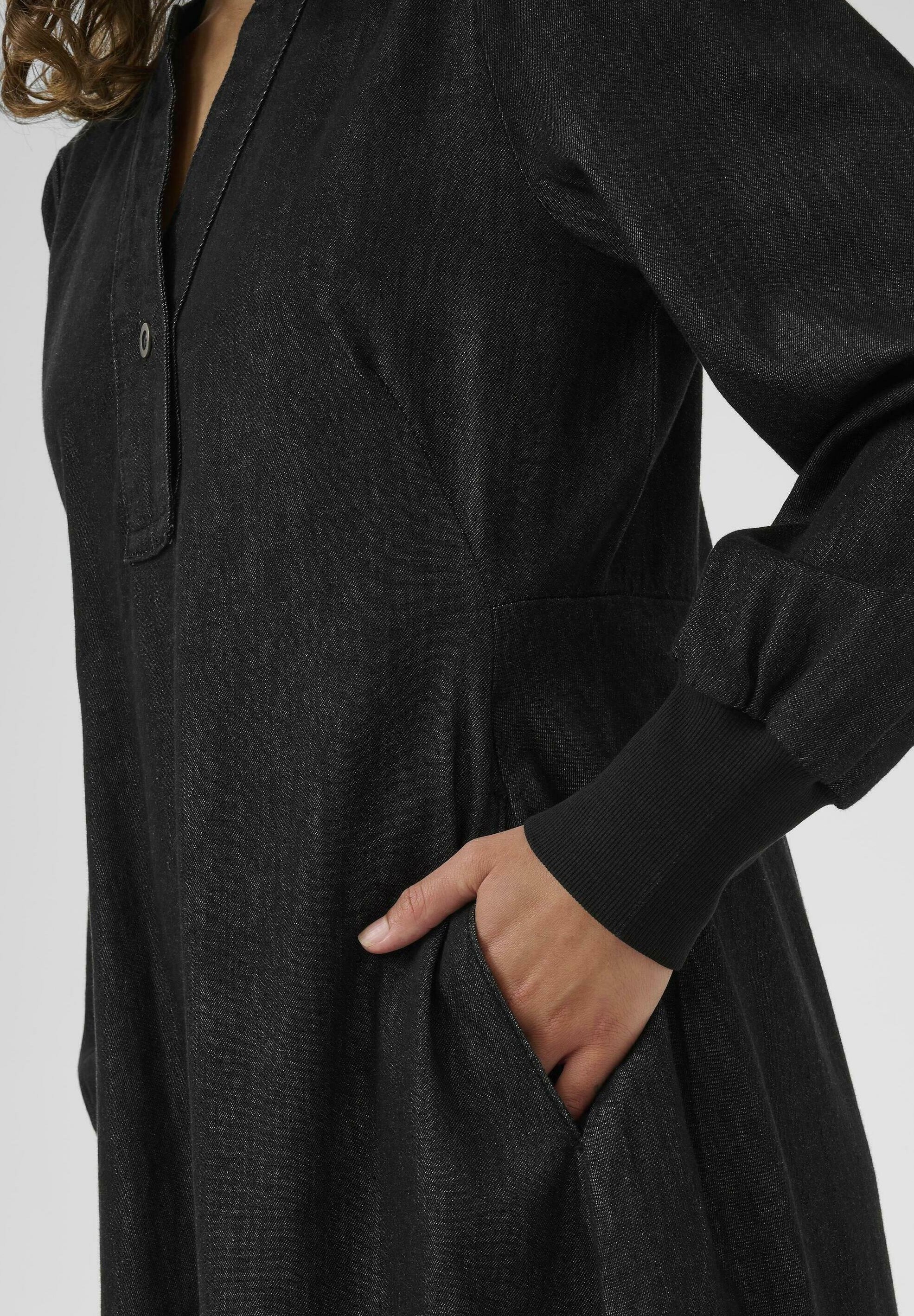 Culture ALLURA ARPA - Denim jurk - zwarte wassing