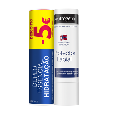 Neutrogena Duo -huulirasvapuikko 2 x 4,5 g