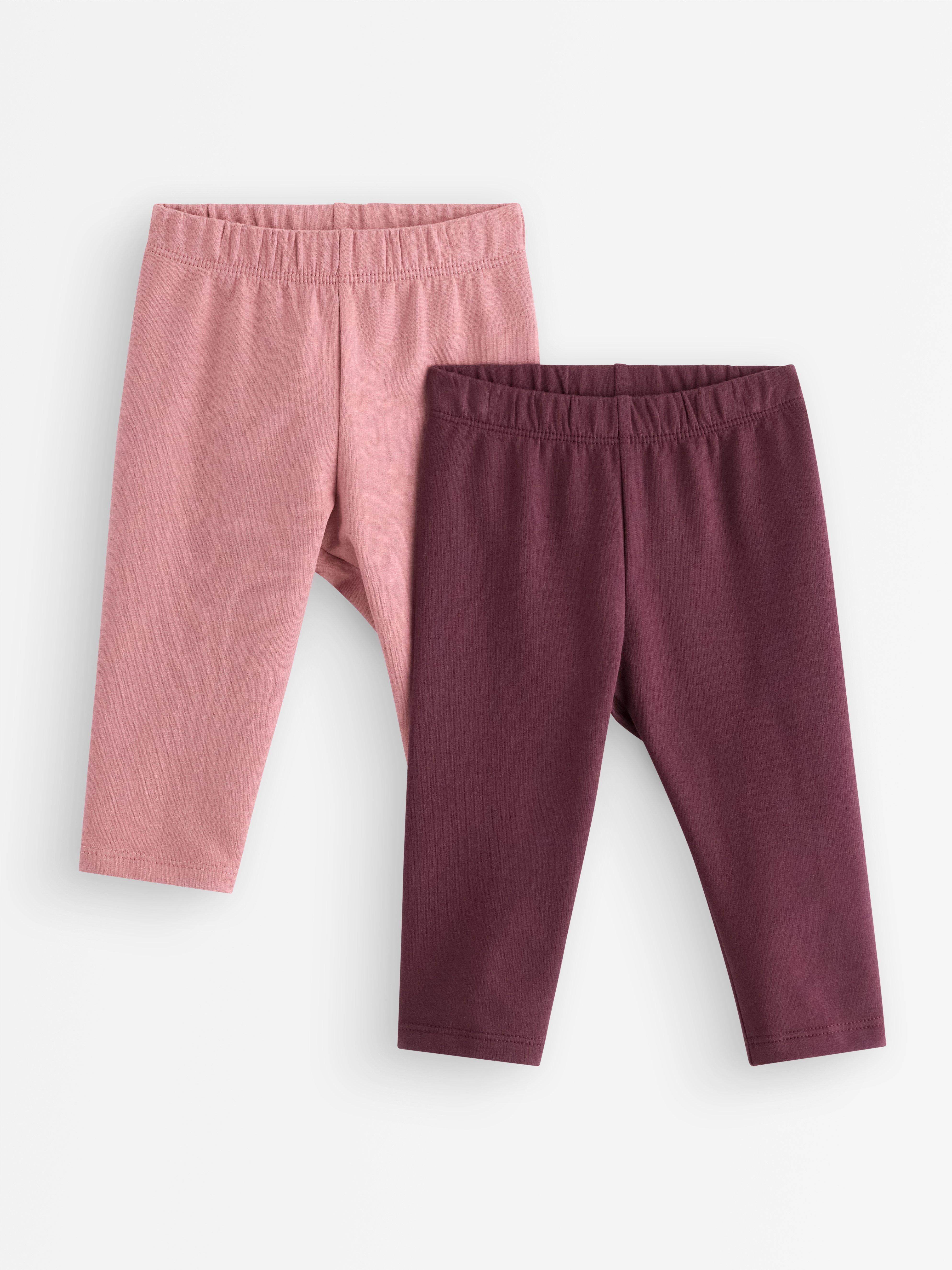 Lot de 2 leggings avec intérieur brossé Lilas poussiéreux