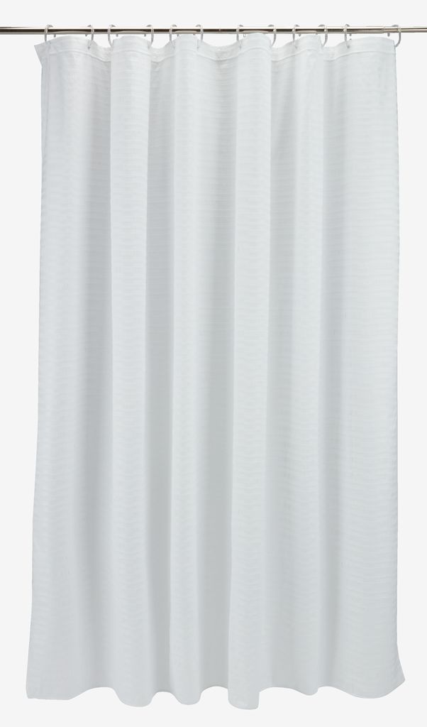 LOTTEFORS zlatna tuš zavjesa LOTTEFORS 180x200cm bijela KRONBORG