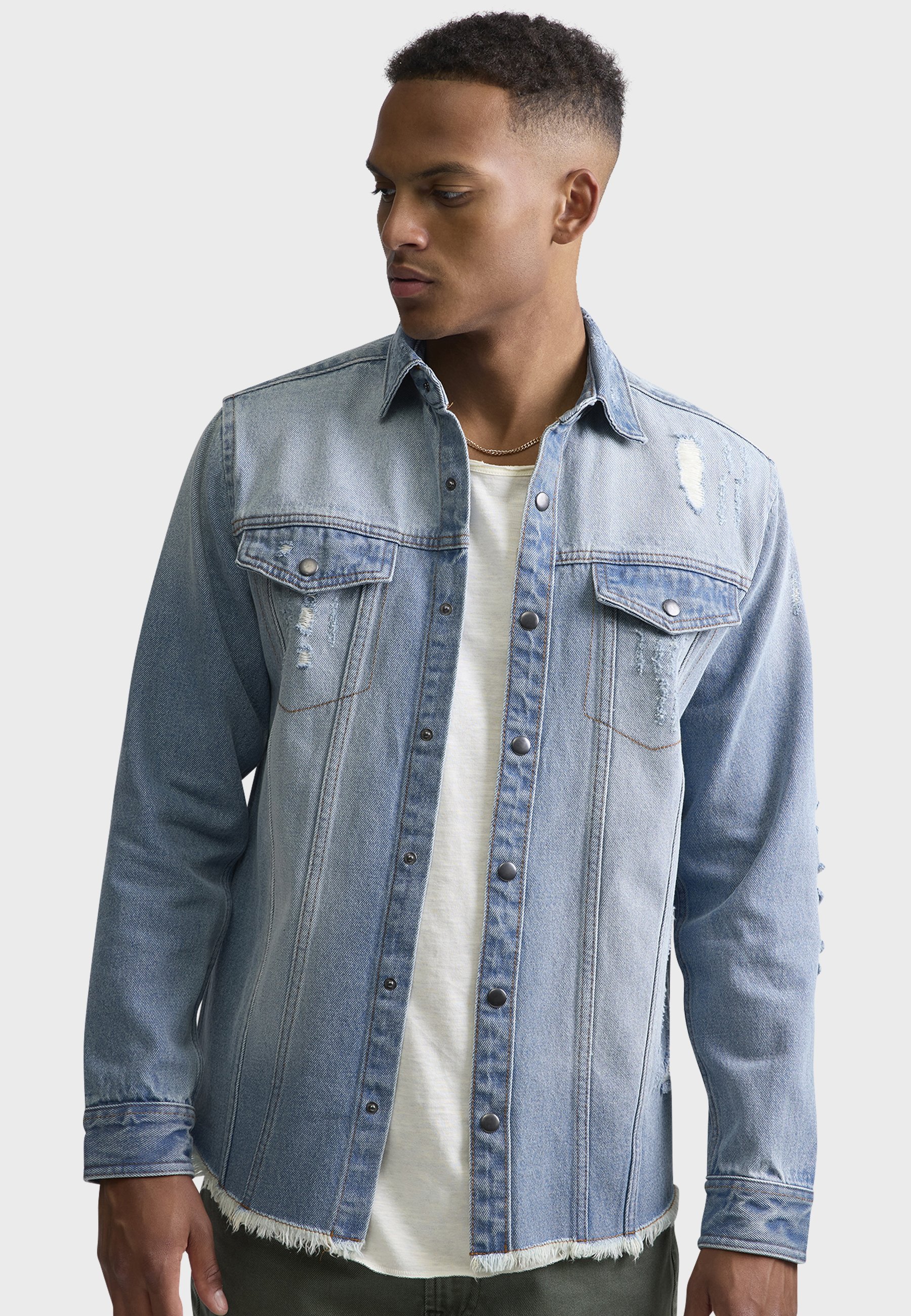 Redefined Rebel JACKSON - Camisa - azul claro