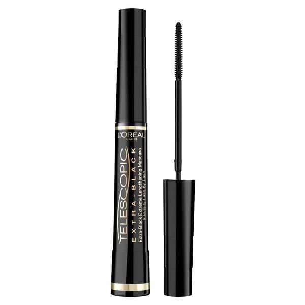 „L'Oréal Paris False Lash Telescopic Carbon Black“ blakstienų tušas<br>„L'Oréal Paris“ – teleskopinis – ypač juodas – ilginantis blakstienų tušas, skirtas matomai ilgesnėms blakstienoms – 8 ml