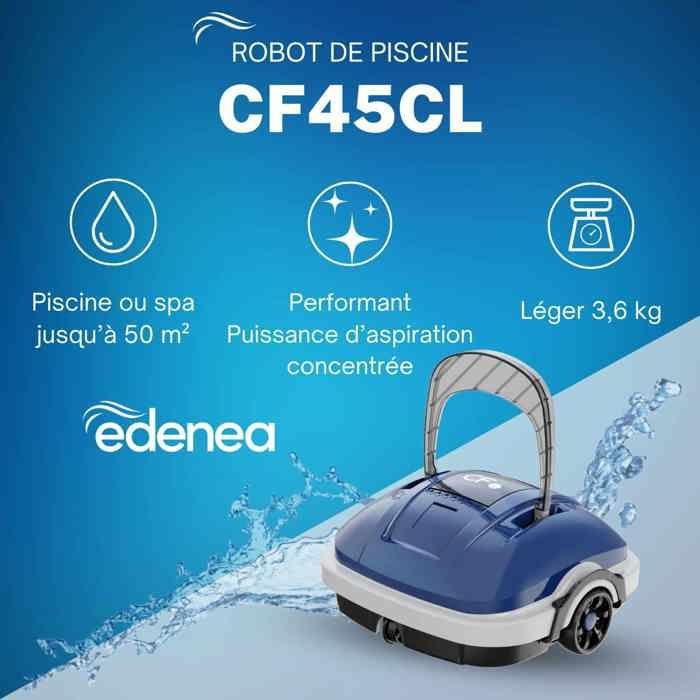 Robot Piscine CF 45CL - CF - 50 m² - Fond - Navigation Aléatoire - Tamis Filtrant - 8 m3/h