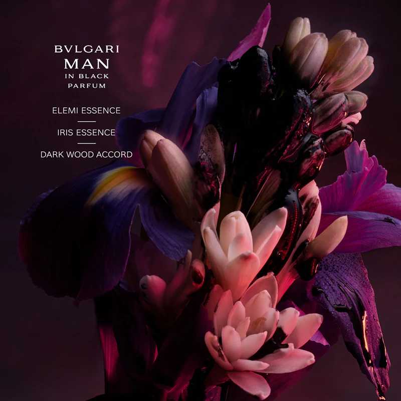 BVLGARI Bvlgari Man In Black Parfum, perfume recarregável para homens.