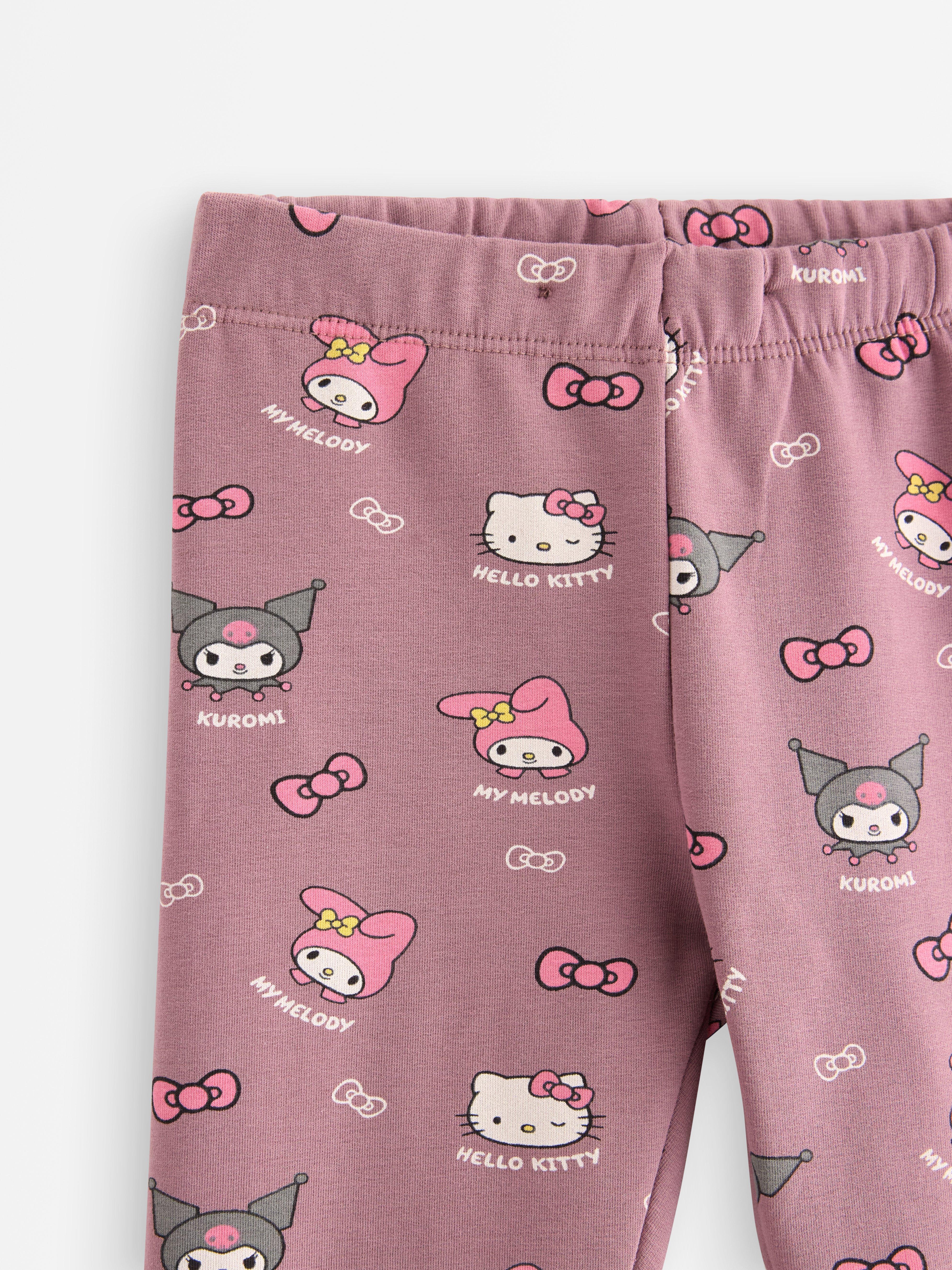 Hello Kitty i prijatelji helanke s četkanom unutrašnjom stranom boje Dusty Lilac