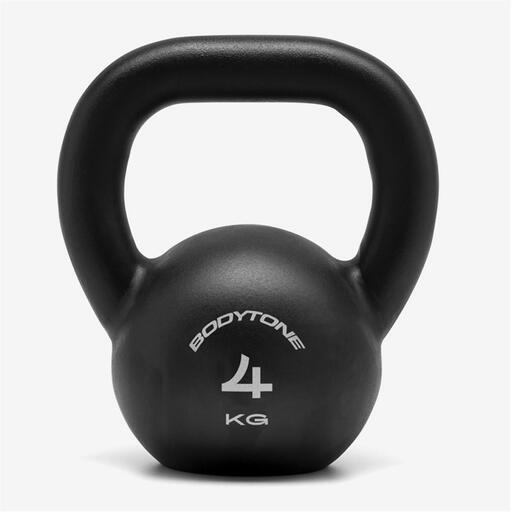  Schwarze Bodytone Kettlebell 4 kg