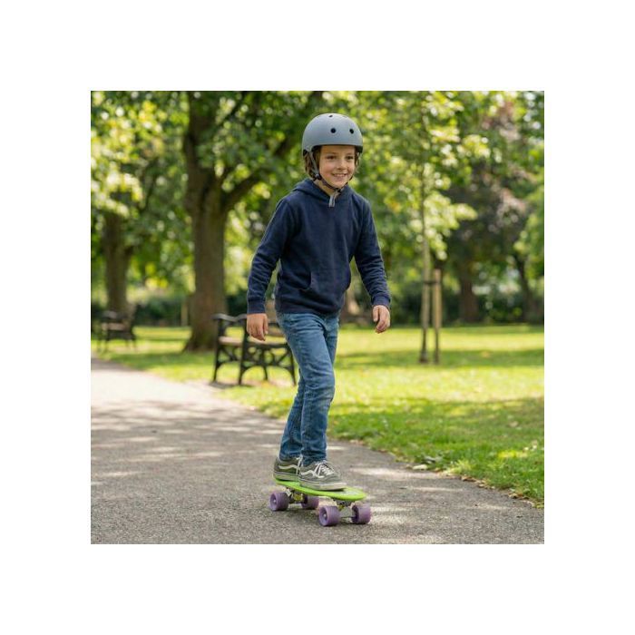MARVEL Avengers HULK Fish Skateboard for children, 55 cm, non-slip deck, stable for children weighing 20 to 50 kg