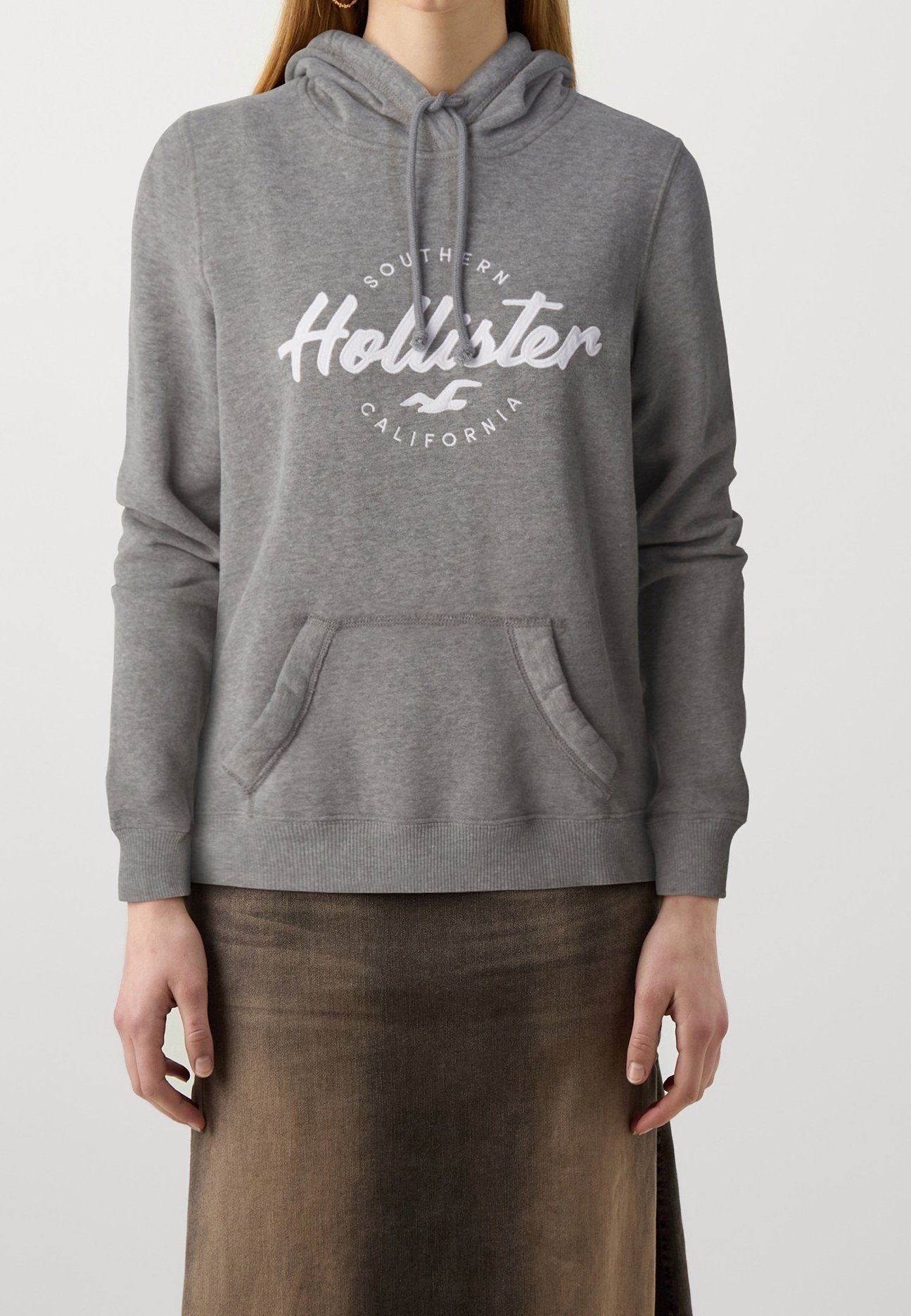 Sweat à capuche Hollister Co. - gris