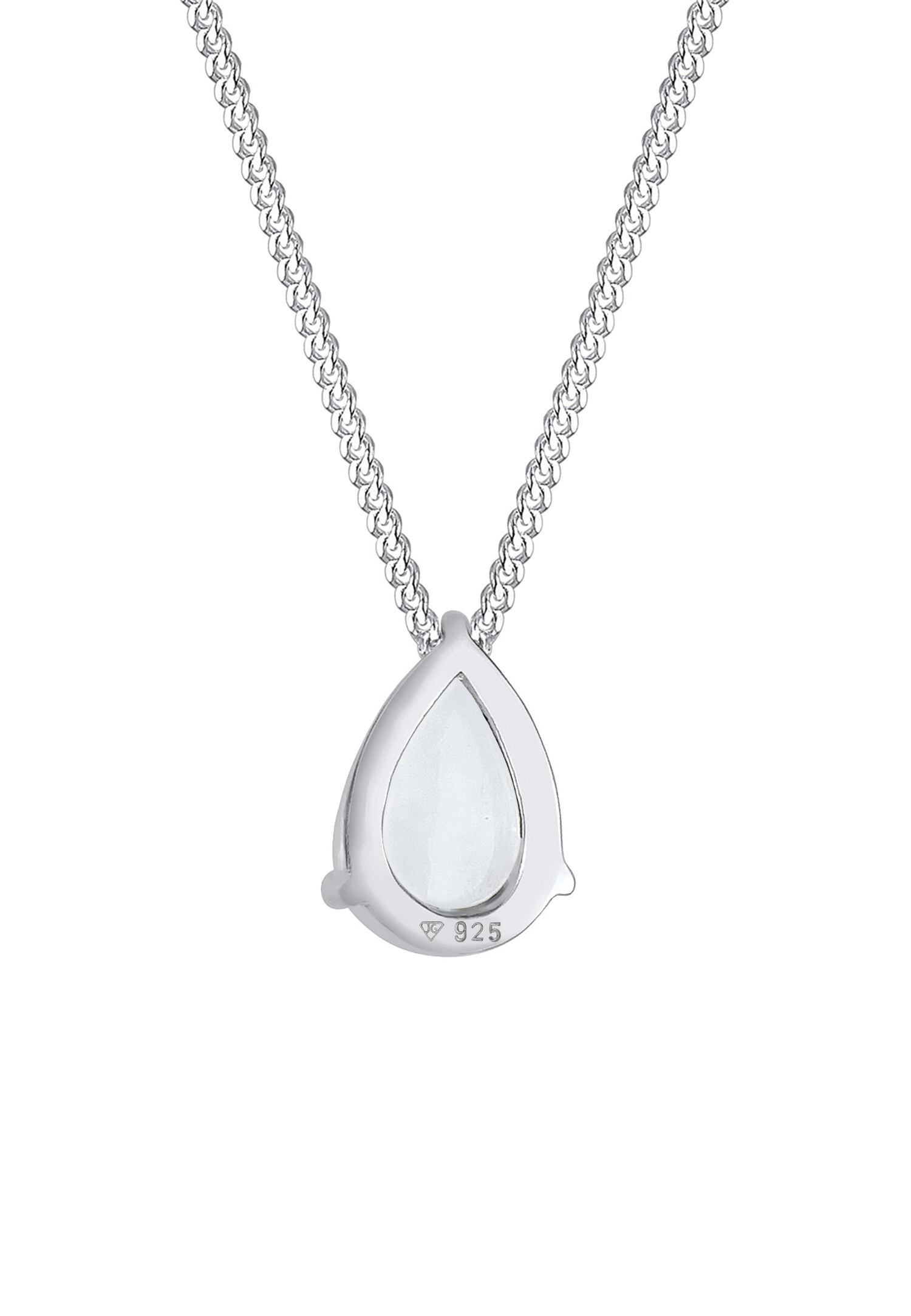 Elli Femmes Pendentif Goutte Élégant avec Pierre de Lune en Argent Sterling 925 Plaqué Or