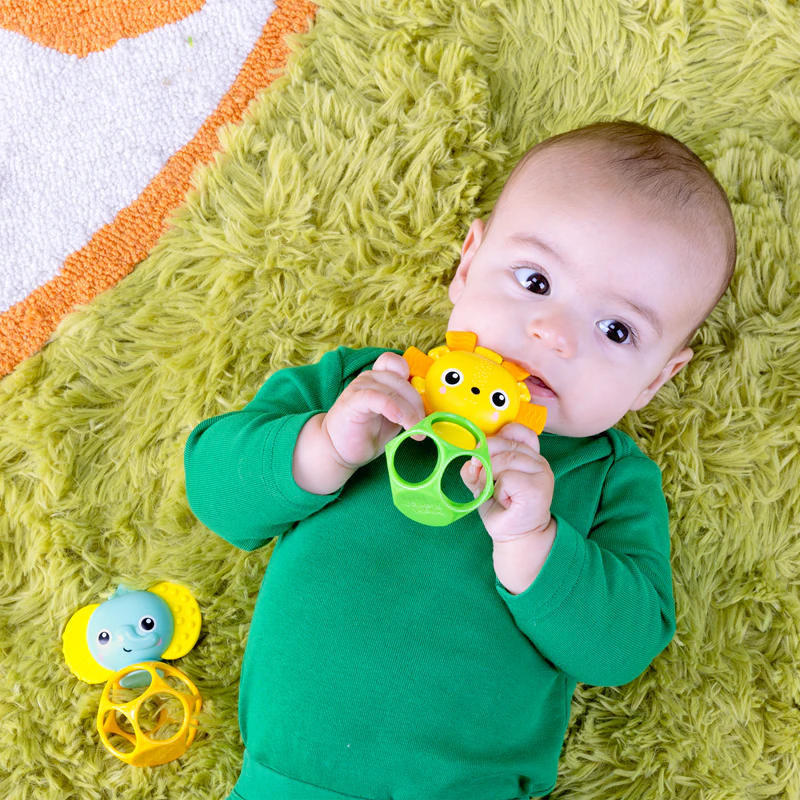 Mordedor Bright Starts Soother Pals™ de fácil manuseio