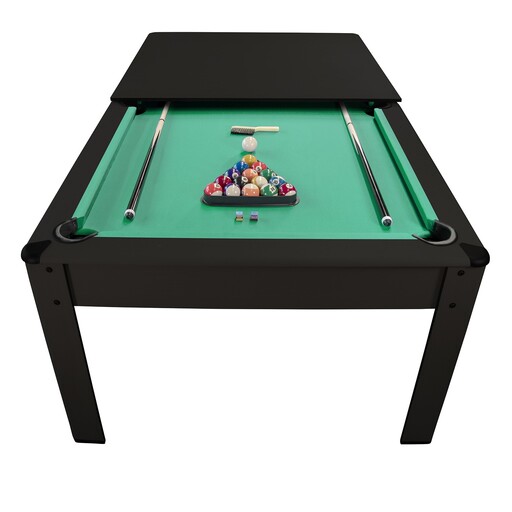 Mesa de bilhar Harmony conversível em mesa de centro com acessórios.