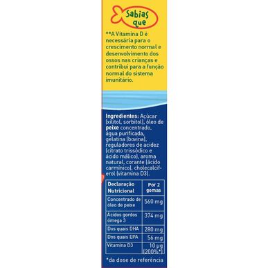 Möller's Omega 3 jahodový doplněk stravy pro děti, 36 gumových bonbónů.