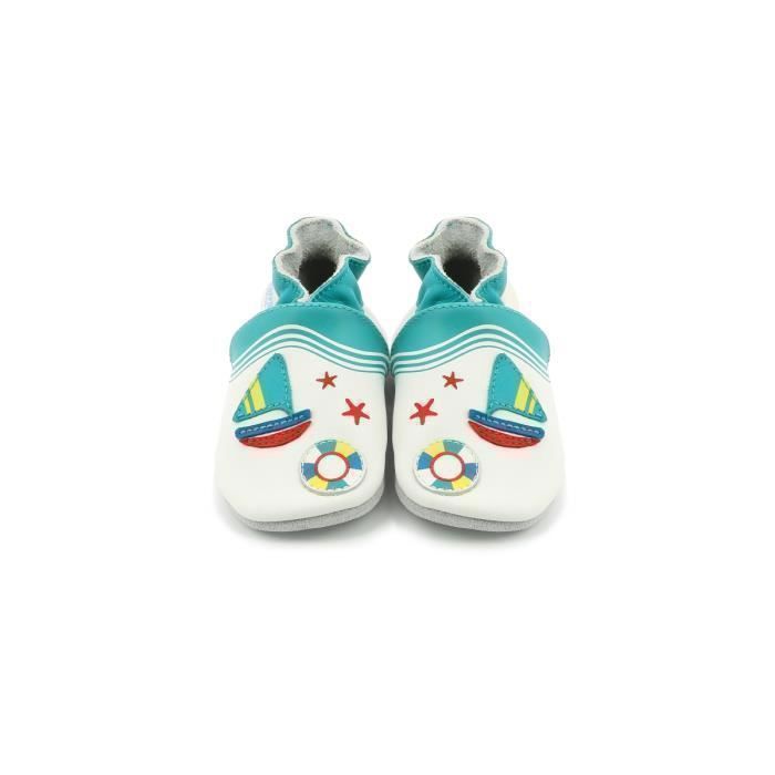 Babyschuhe für Jungen – ROBEEZ – Lifeguard – Weiß – Leder – Komfort und Halt