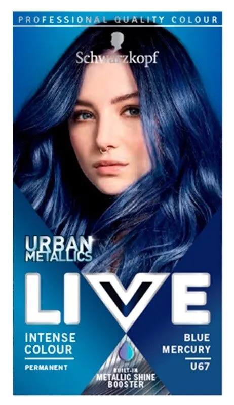 Schwarzkopf Live Urban Metallics krem koloryzujący U67 Blue Mercury