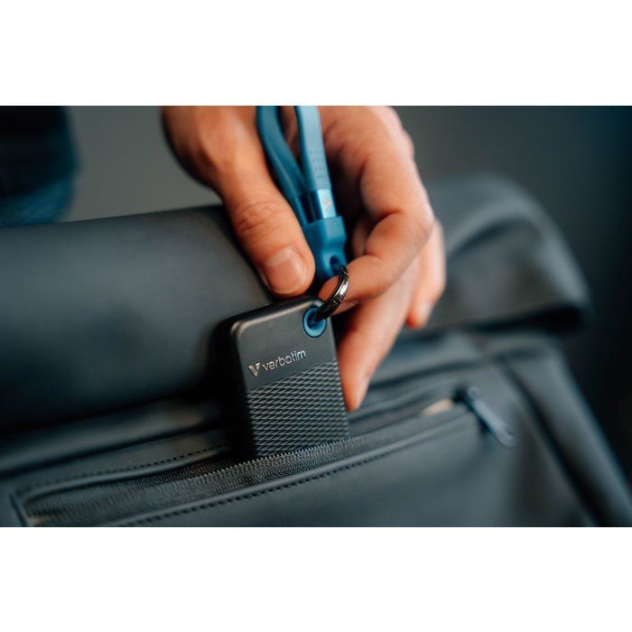 Externe SSD - VERBATIM - Pocket - 2TB - Zwart/Blauw