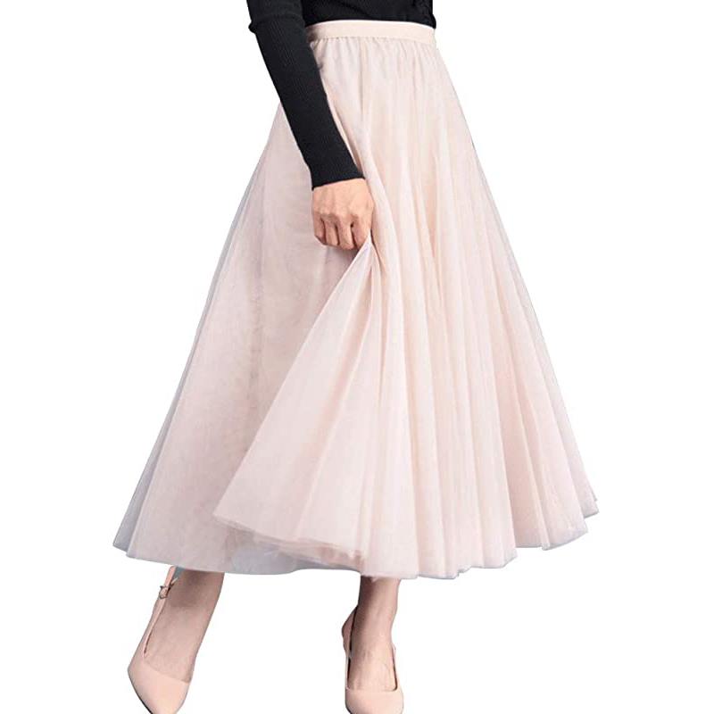 Gonna lunga in tulle da donna
