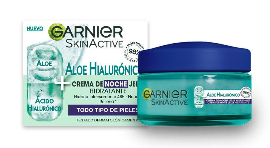 SkinActive noćna krema s hijaluronskom kiselinom, aloe verom i arganovim uljem Hidratantne kreme za lice