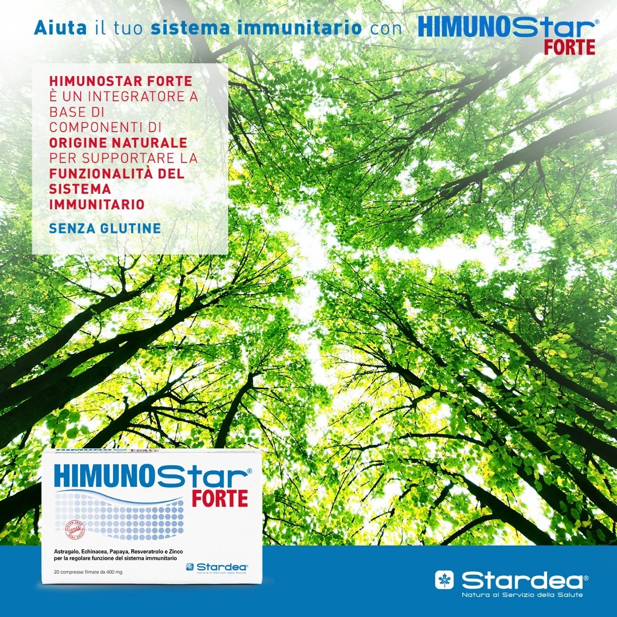 STARDEA Himunostar Forte 20 tabletten Voedingssupplement ter ondersteuning van de immuunafweer