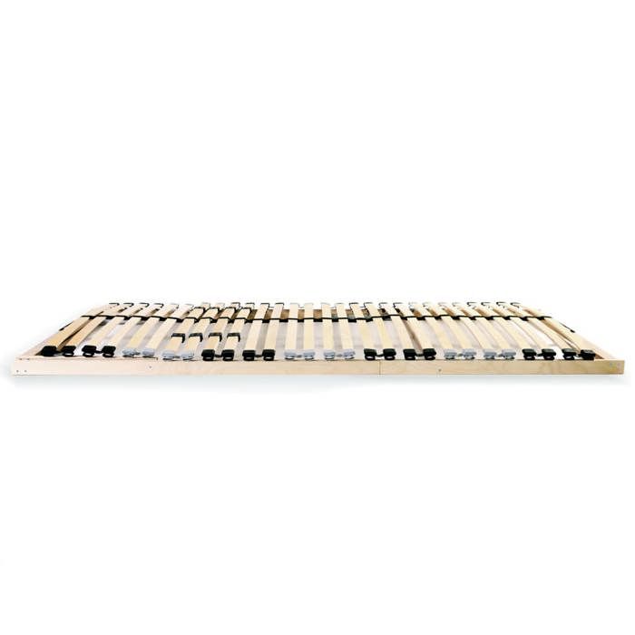Verano 2026@Simple Slatted Bed Frame - Base de cama de láminas - para adultos - sin colchón con 28 láminas, 7 zonas, 90x200cm, 4766