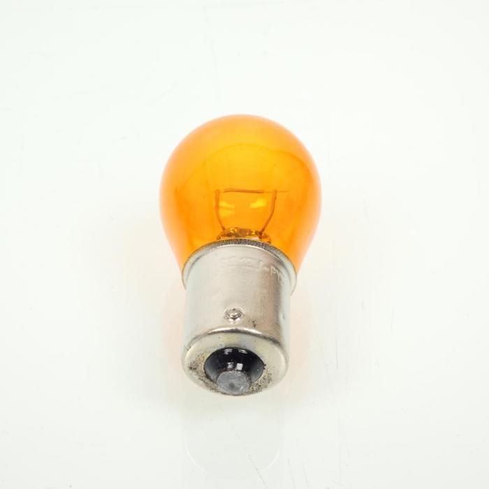 RMS Orange Motorcycle Bulb for Car, Motorcycle, Scooter, 12V 21W BAU15s, Pack of 10, New