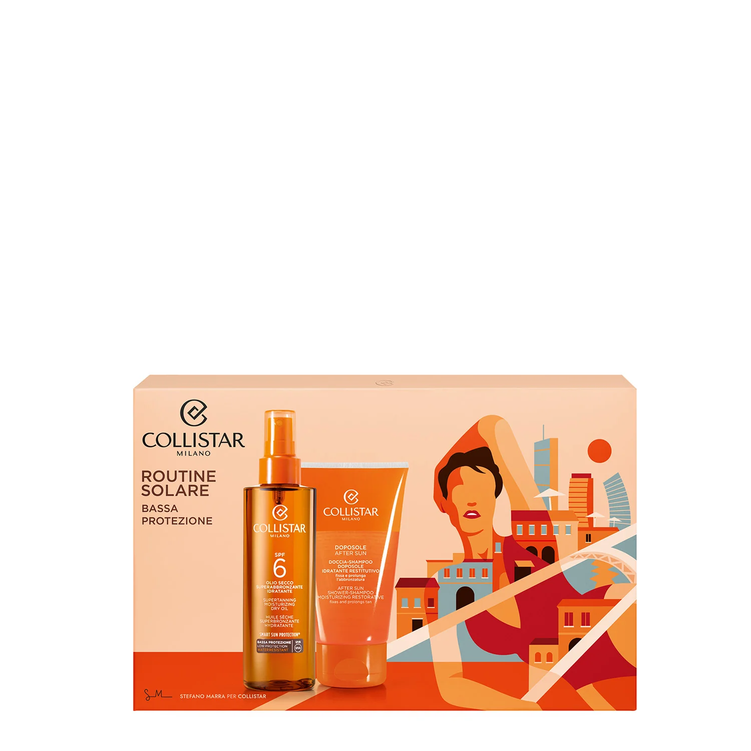 Abbronzatura Cofanetto Olio Secco Superabbronzante Idratante SPF6 - Cofanetto Solare, Coffret Solare