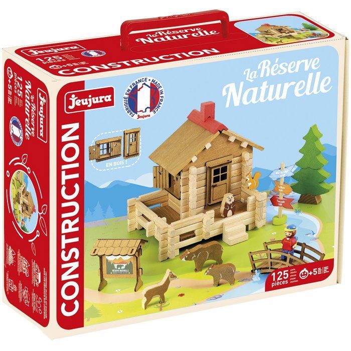 JEUJURA - Construction en bois - La réserve naturelle - 125 pièces - Dès 5 ans