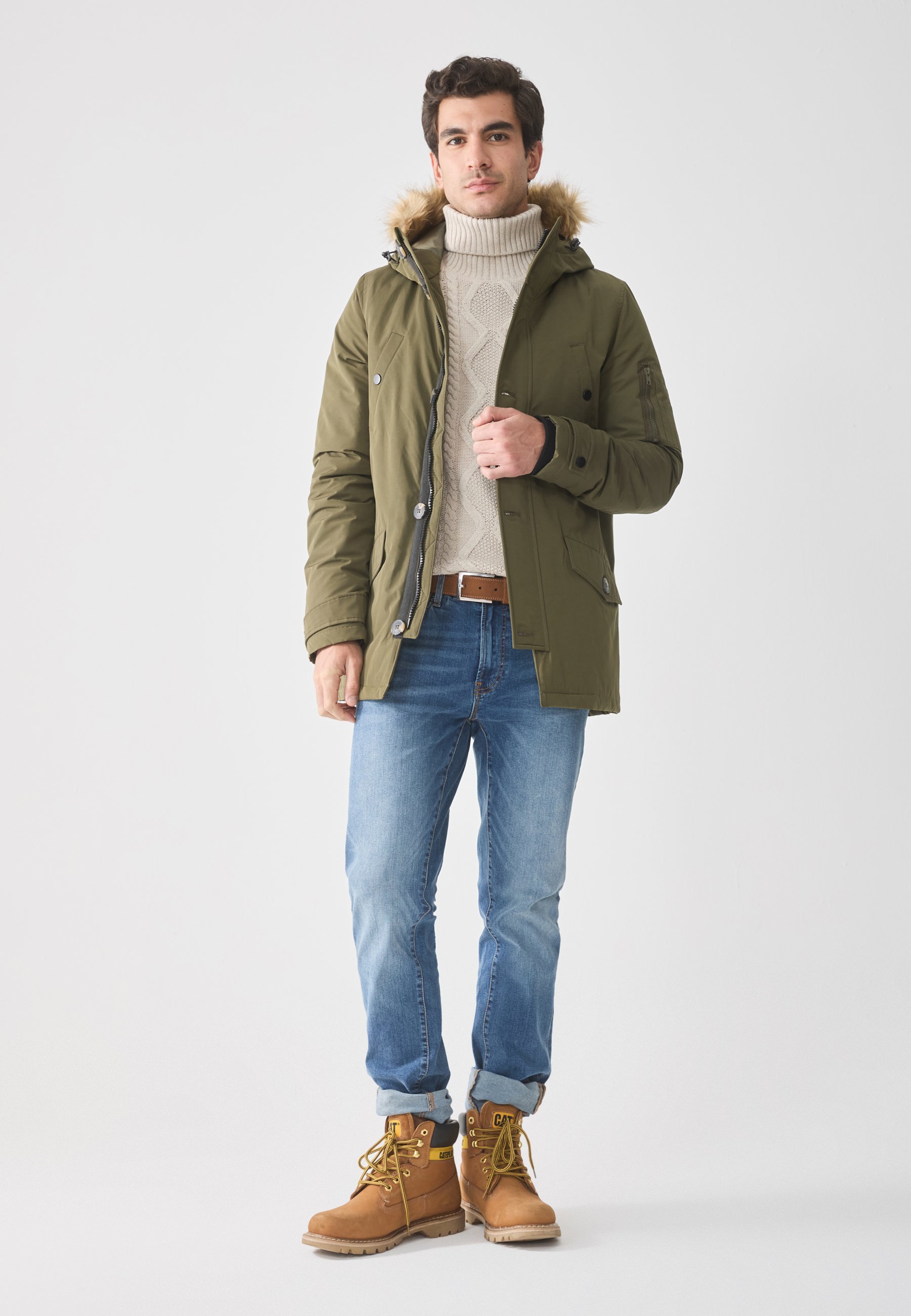 Parka Pier One - kaki