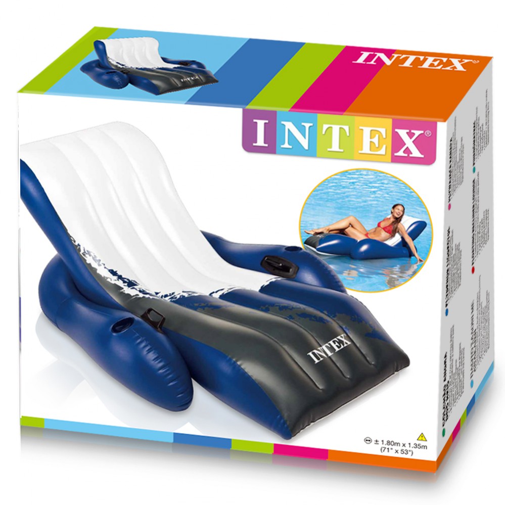 Φουσκωτή καρέκλα με μαξιλάρι Intex Sport Lounges