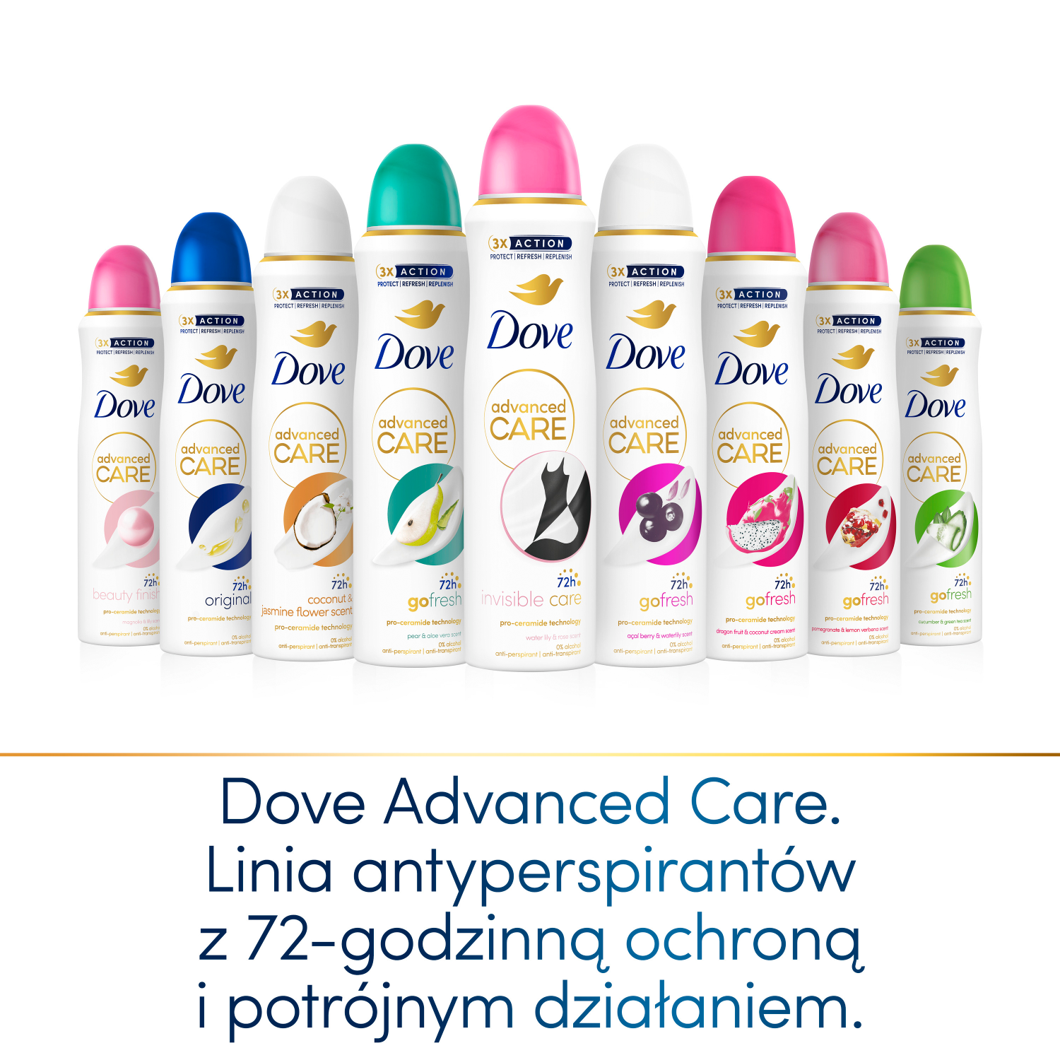 „Dove Advanced Care“ vandens lelijų ir rožių kvapas