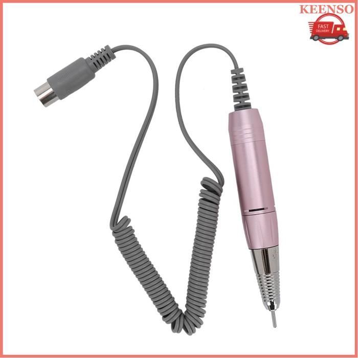 Mango para máquina perforadora de uñas KEENSO, rosa, ajustable de 0 a 3000 rpm, de metal, eléctrico, para manicura.