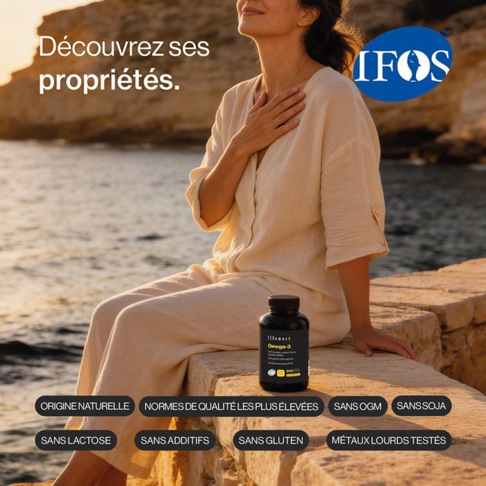 Omega-3 1000 mg di olio di pesce selvatico per capsula - 200 capsule