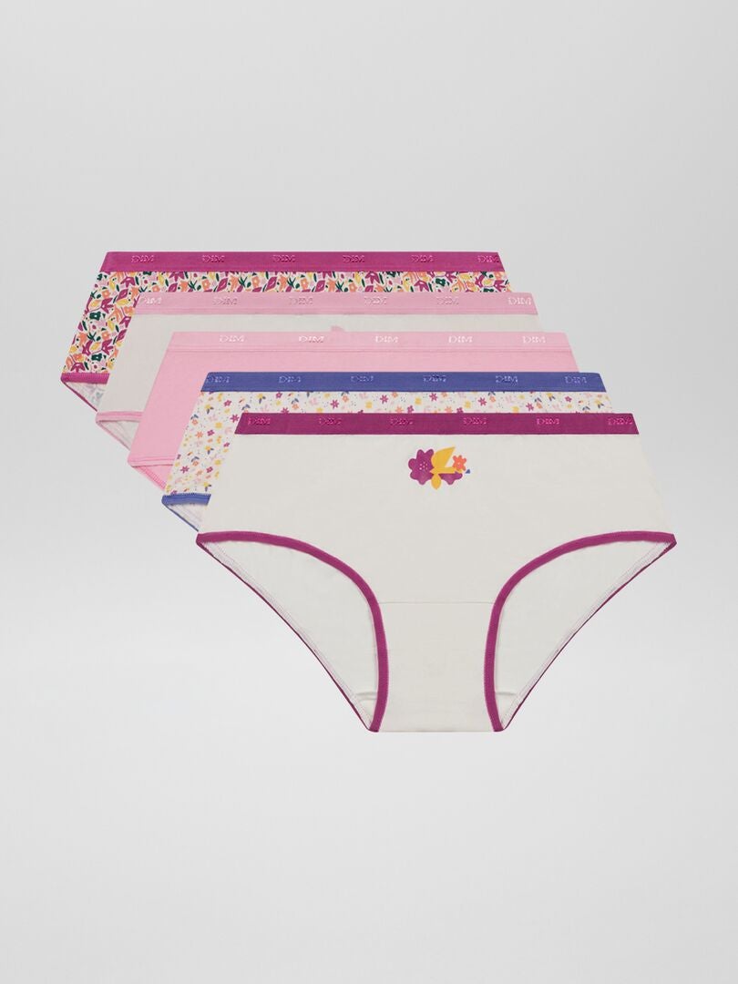 Set van 5 paar 'Dim' culottes - WIT
