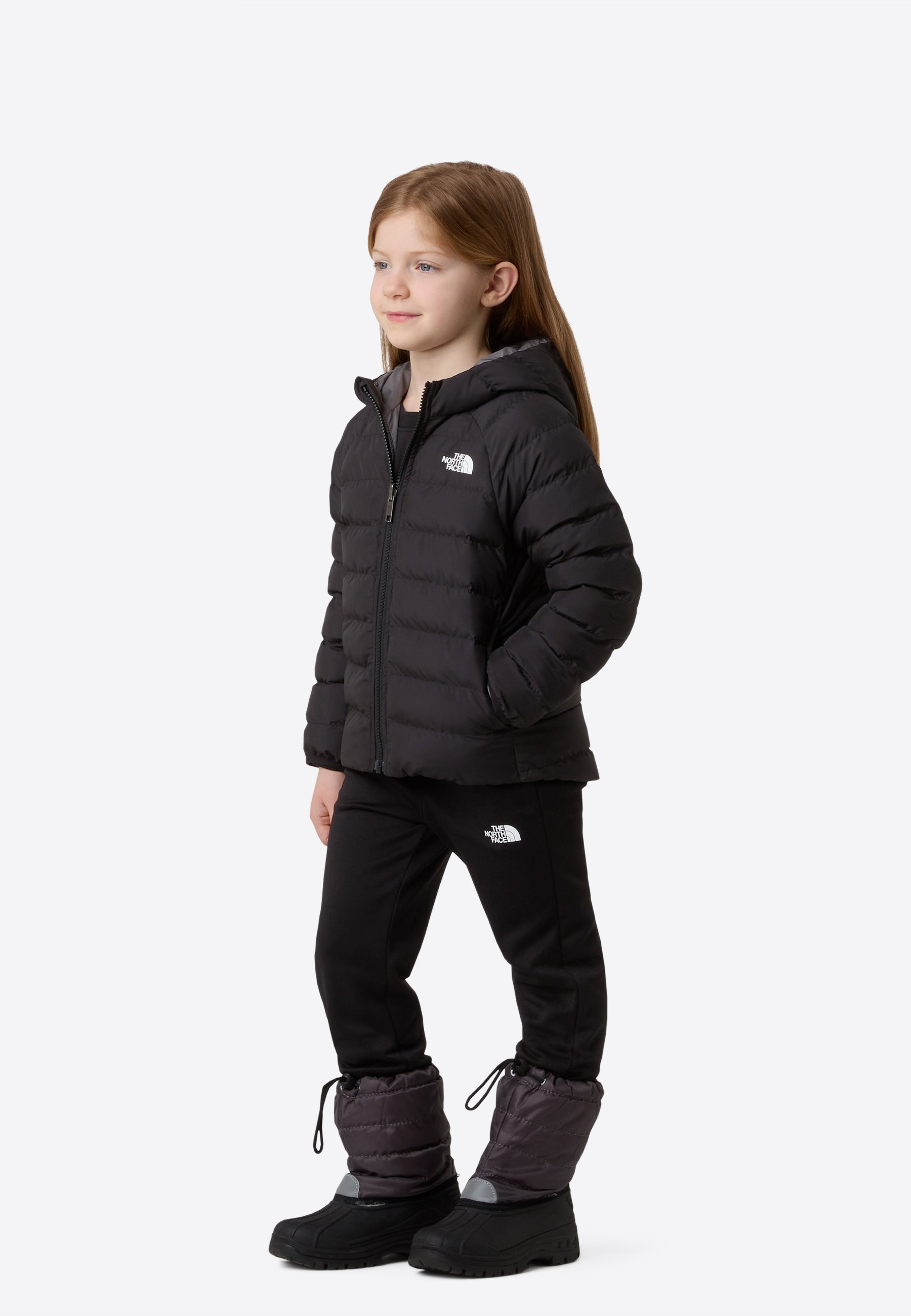 The North Face KID REVERSIBLE PERRITA HOODED JACKET - Winterjas - tnf black smoked pearl