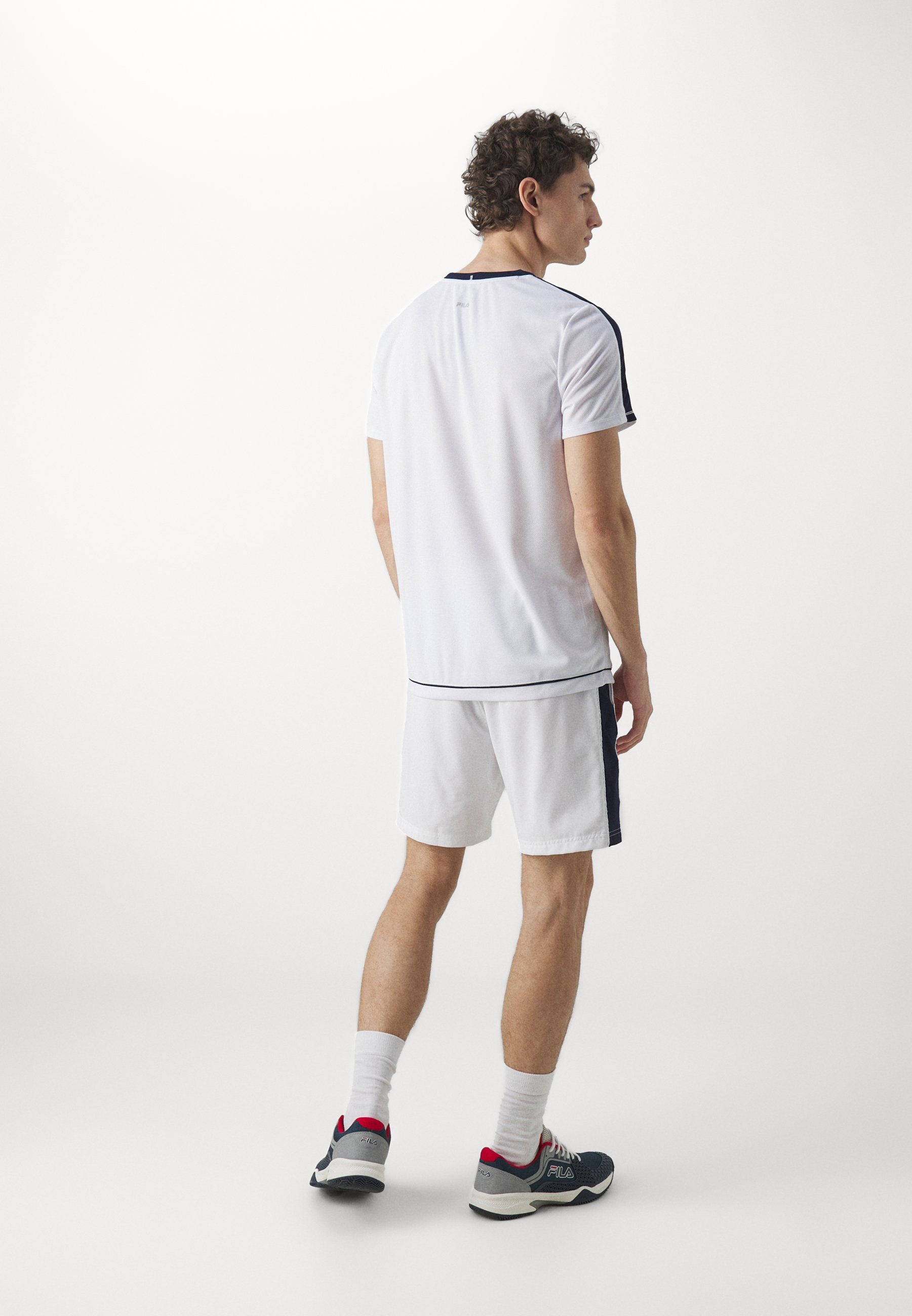 Short de sport Fila JAKOB - blanc/marine
