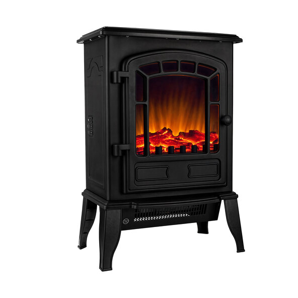 Șemineu electric YH20, 2000 W, negru