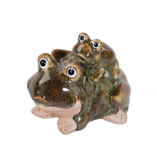 Figurka żaba, dekoracja ogrodowa, 10 x 11 cm