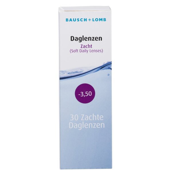 Bausch + Lomb -3.50 мека дневна контактна сочива<br>Медицински производ - 30 комада